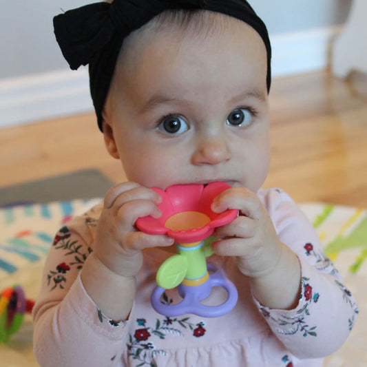 ToyLab Spinning Flower Teether Rattle