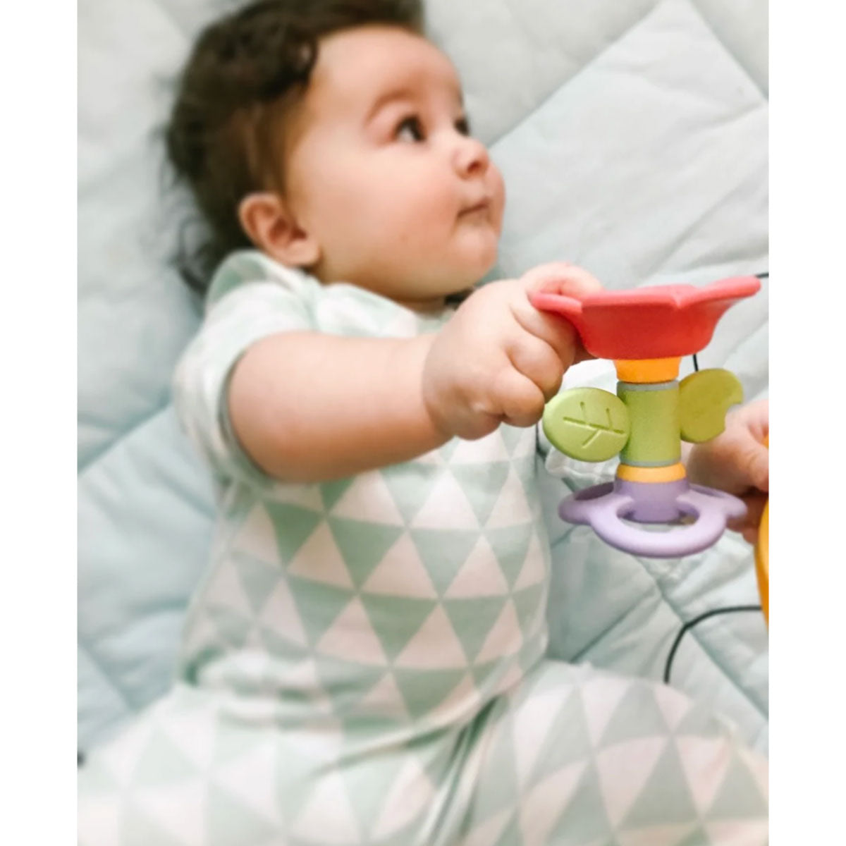ToyLab Spinning Flower Teether Rattle