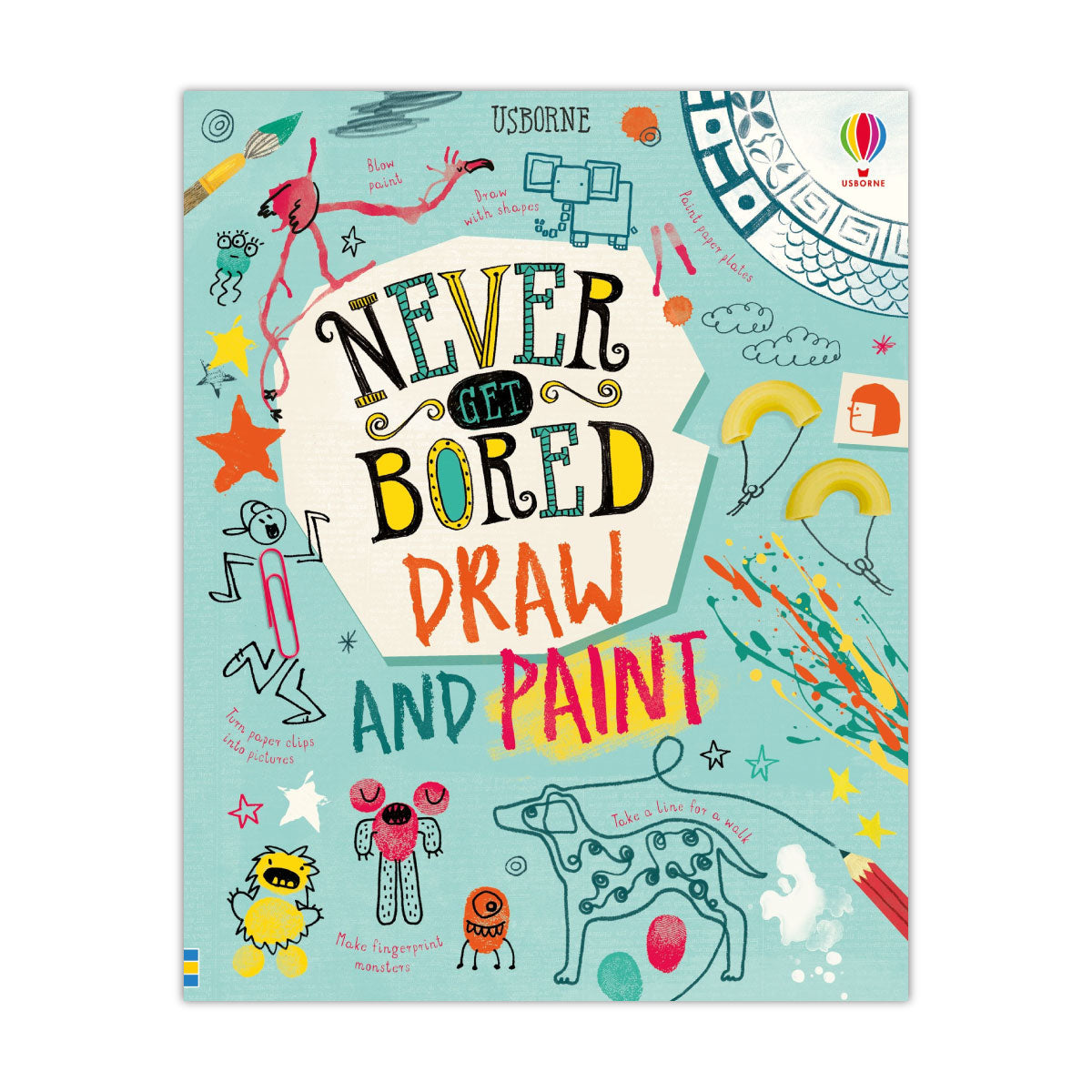 Usborne Never Get Bored Draw and Paint Book