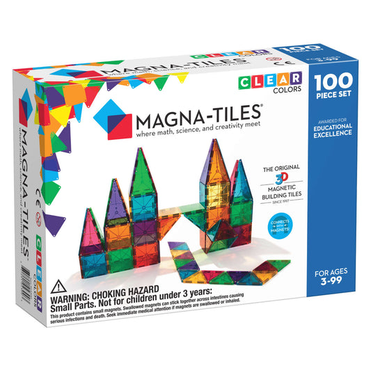 Magna-Tiles 100 Piece Clear Colors from Valtech
