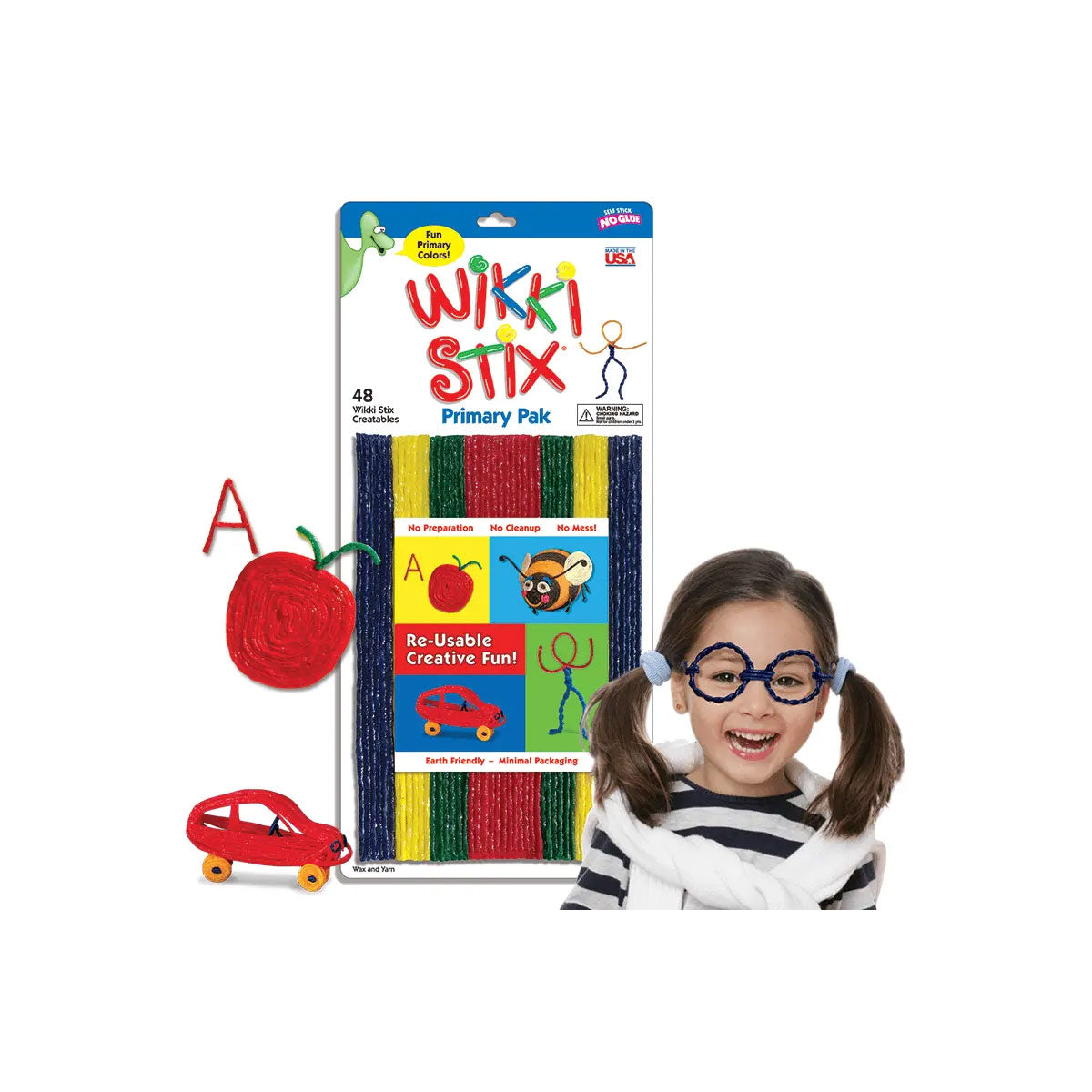 Wikki Stix Primary Colors 48 Pack